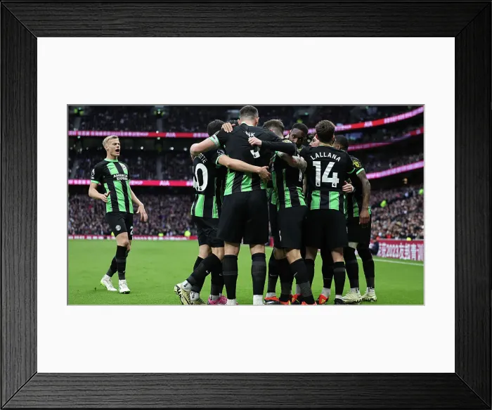 Framed Print : Tottenham Hotspur v Brighton and Hove Albion Premier League 10FEB24 Framed Print : Tottenham Hotspur v Brighton and Hove Albion Premier League 10FEB24