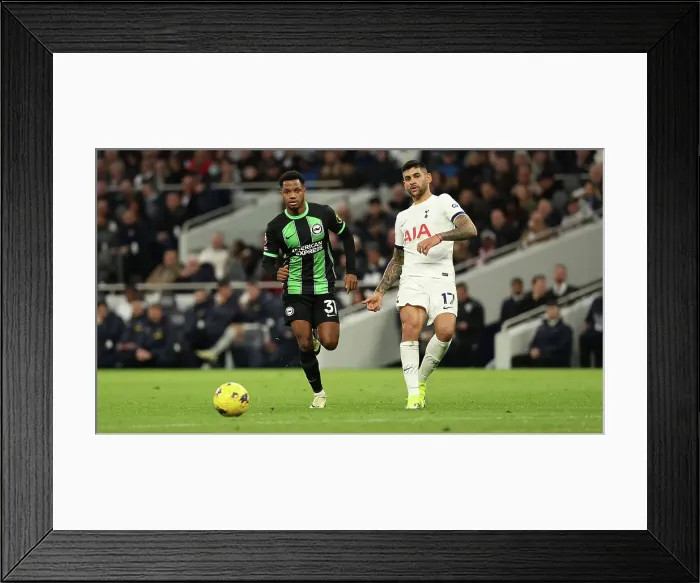 Framed Print : Tottenham Hotspur v Brighton and Hove Albion Premier League 10FEB24 Framed Print : Tottenham Hotspur v Brighton and Hove Albion Premier League 10FEB24
