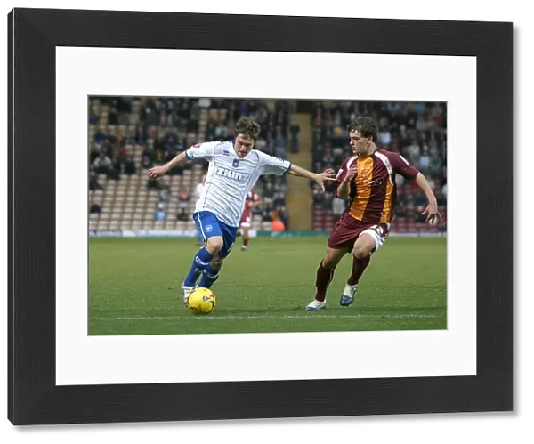 Jake Robinson in Action: Brighton and Hove Albion vs Bradford City