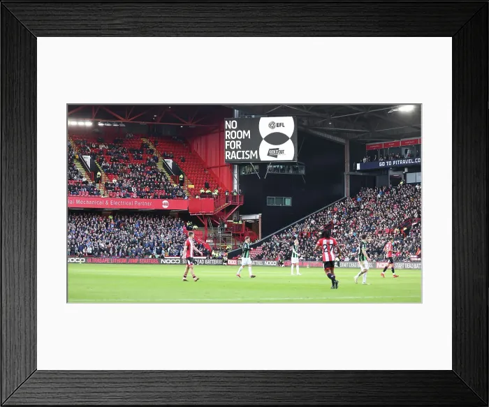 Framed Print : Sheffield United v Brighton and Hove Albion Premier League 18FEB24 Framed Print : Sheffield United v Brighton and Hove Albion Premier League 18FEB24