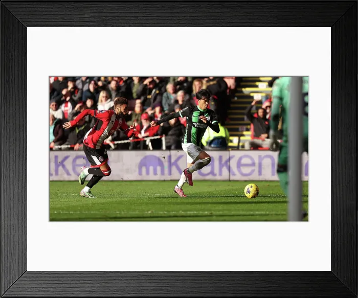 Framed Print : Sheffield United v Brighton and Hove Albion Premier League 18FEB24 Framed Print : Sheffield United v Brighton and Hove Albion Premier League 18FEB24