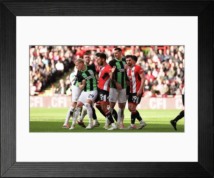 Framed Print : Sheffield United v Brighton and Hove Albion Premier League 18FEB24 Framed Print : Sheffield United v Brighton and Hove Albion Premier League 18FEB24