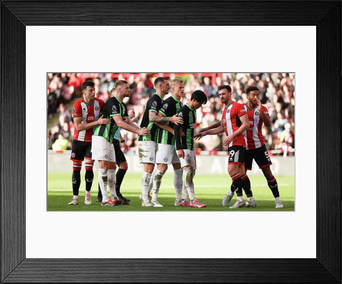 Framed Print : Sheffield United v Brighton and Hove Albion Premier League 18FEB24 Framed Print : Sheffield United v Brighton and Hove Albion Premier League 18FEB24