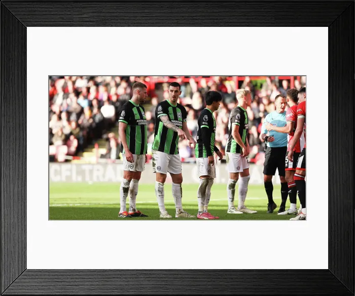 Framed Print : Sheffield United v Brighton and Hove Albion Premier League 18FEB24 Framed Print : Sheffield United v Brighton and Hove Albion Premier League 18FEB24