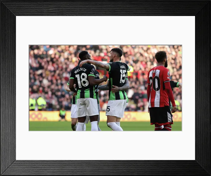 Framed Print : Sheffield United v Brighton and Hove Albion Premier League 18FEB24 Framed Print : Sheffield United v Brighton and Hove Albion Premier League 18FEB24