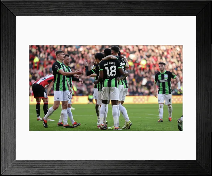 Framed Print : Sheffield United v Brighton and Hove Albion Premier League 18FEB24 Framed Print : Sheffield United v Brighton and Hove Albion Premier League 18FEB24