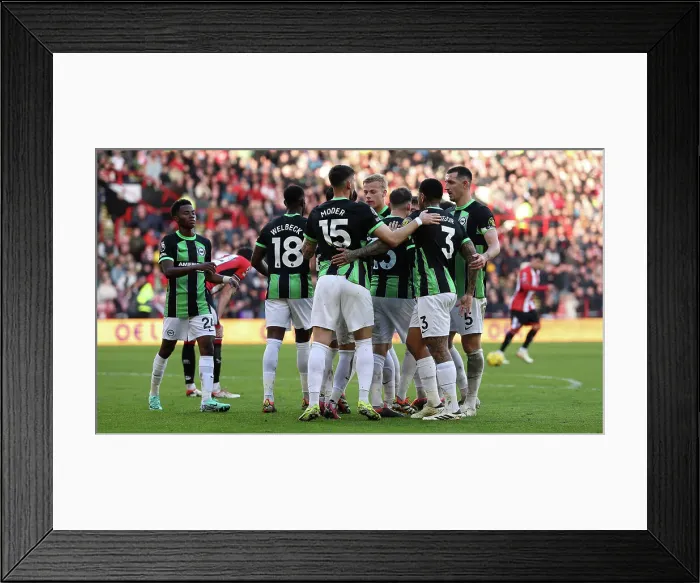 Framed Print : Sheffield United v Brighton and Hove Albion Premier League 18FEB24 Framed Print : Sheffield United v Brighton and Hove Albion Premier League 18FEB24