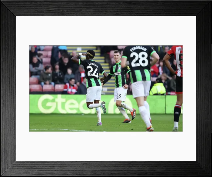 Framed Print : Sheffield United v Brighton and Hove Albion Premier League 18FEB24 Framed Print : Sheffield United v Brighton and Hove Albion Premier League 18FEB24