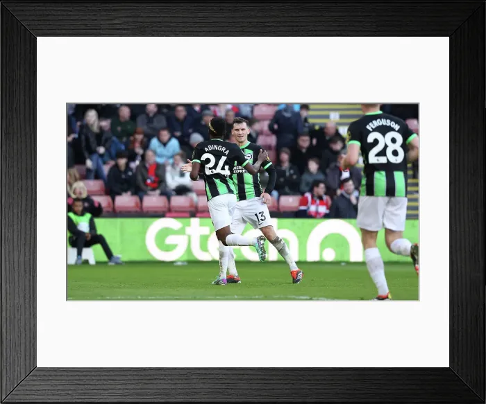 Framed Print : Sheffield United v Brighton and Hove Albion Premier League 18FEB24