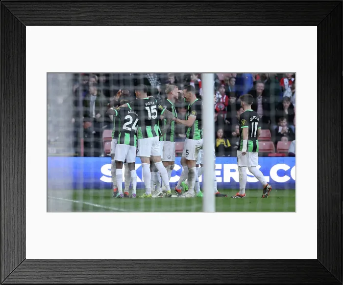 Framed Print : Sheffield United v Brighton and Hove Albion Premier League 18FEB24 Framed Print : Sheffield United v Brighton and Hove Albion Premier League 18FEB24