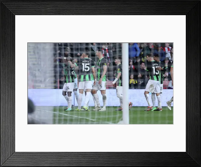 Framed Print : Sheffield United v Brighton and Hove Albion Premier League 18FEB24 Framed Print : Sheffield United v Brighton and Hove Albion Premier League 18FEB24