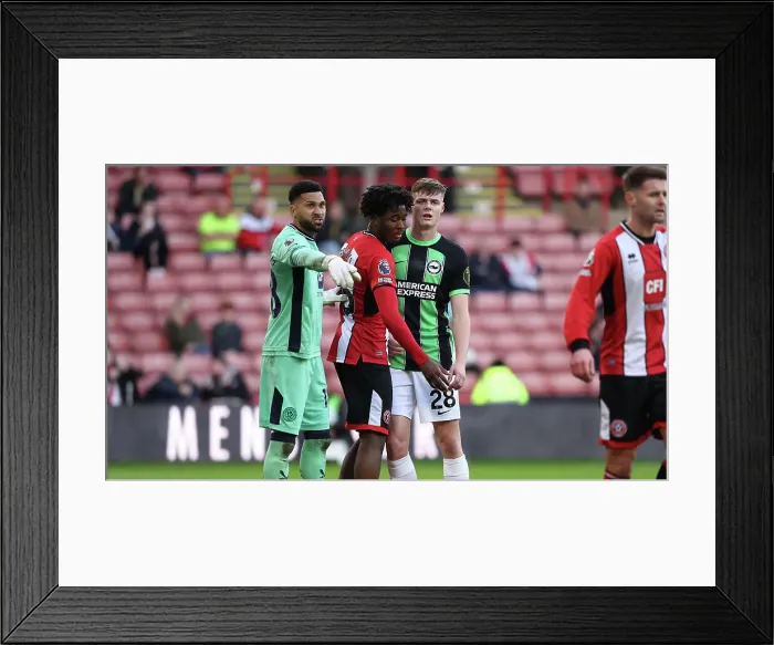 Framed Print : Sheffield United v Brighton and Hove Albion Premier League 18FEB24 Framed Print : Sheffield United v Brighton and Hove Albion Premier League 18FEB24
