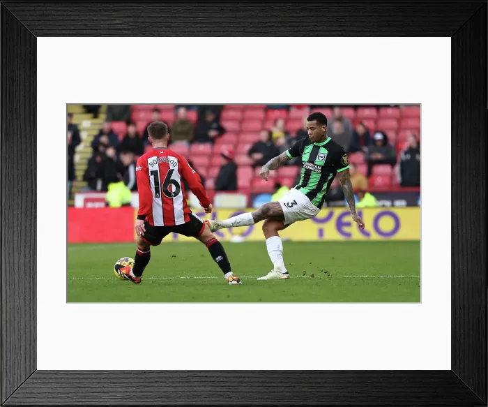 Framed Print : Sheffield United v Brighton and Hove Albion Premier League 18FEB24 Framed Print : Sheffield United v Brighton and Hove Albion Premier League 18FEB24