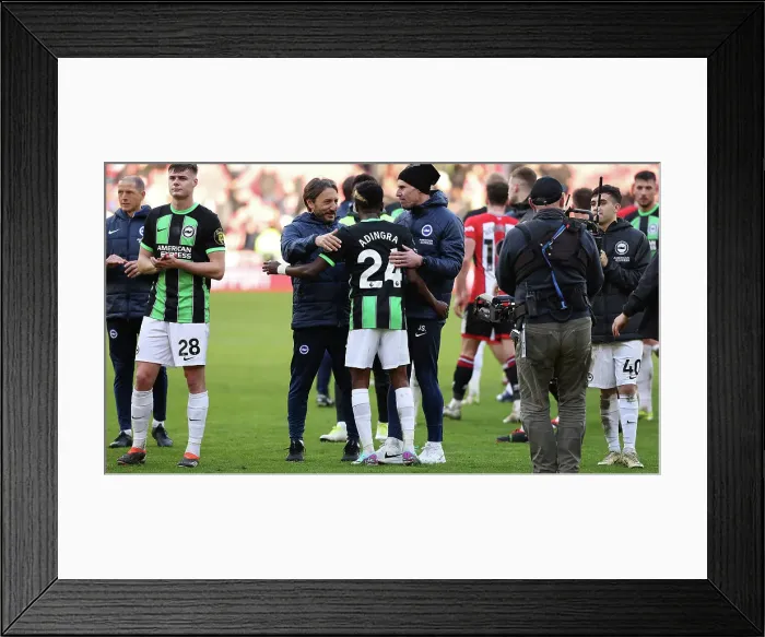 Framed Print : Sheffield United v Brighton and Hove Albion Premier League 18FEB24 Framed Print : Sheffield United v Brighton and Hove Albion Premier League 18FEB24