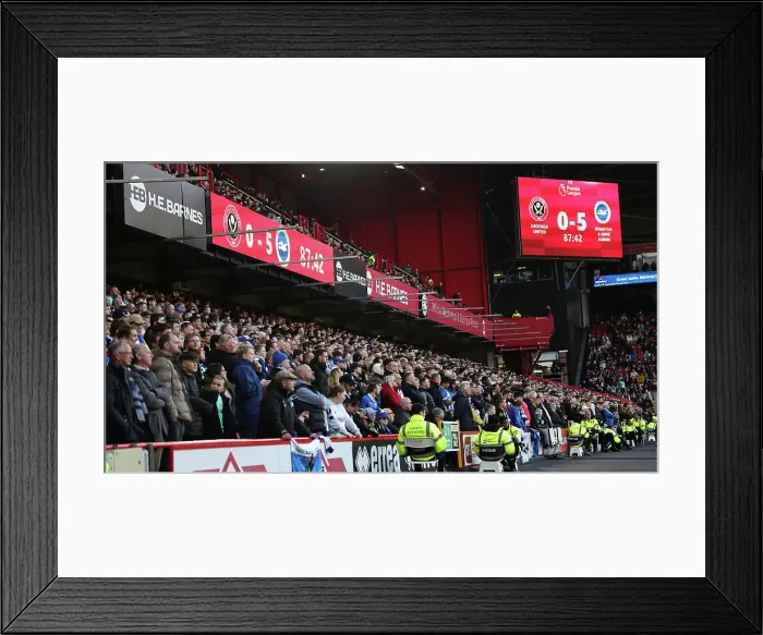 Framed Print : Sheffield United v Brighton and Hove Albion Premier League 18FEB24 Framed Print : Sheffield United v Brighton and Hove Albion Premier League 18FEB24