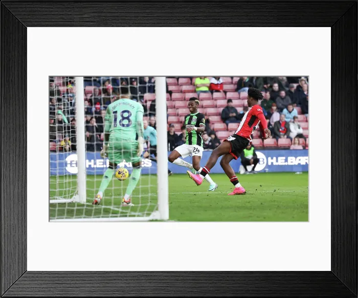 Framed Print : Sheffield United v Brighton and Hove Albion Premier League 18FEB24 Framed Print : Sheffield United v Brighton and Hove Albion Premier League 18FEB24