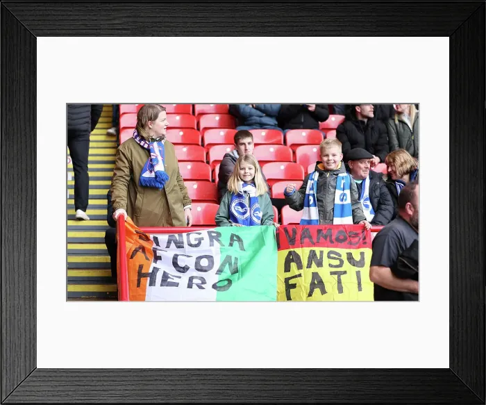 Framed Print : Sheffield United v Brighton and Hove Albion Premier League 18FEB24 Framed Print : Sheffield United v Brighton and Hove Albion Premier League 18FEB24