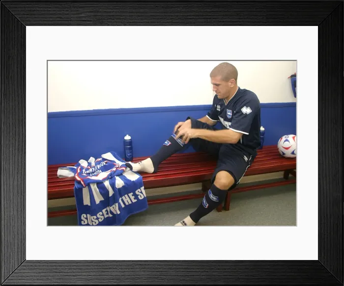 Framed Print : Adam El-Abd in the Home dressing room Framed Print : Adam El-Abd in the Home dressing room