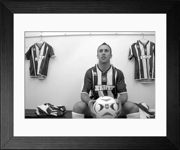 Framed Print : Adam Hinshelwood in the Home Dressing Room Framed Print : Adam Hinshelwood in the Home Dressing Room