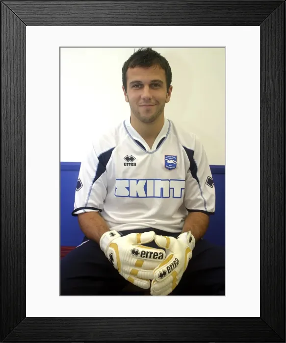 Framed Print : Wayne Henderson: Focusing in the Home Dressing Room of Brighton & Hove Albion FC