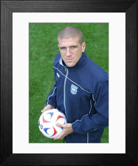 Framed Print : Brighton & Hove Albion's Adam El-Abd: Focused and Ready at Photoshoot Framed Print : Brighton & Hove Albion's Adam El-Abd: Focused and Ready at Photoshoot