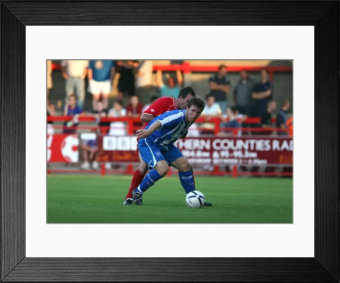 Framed Print : Gatting against Crawley pre season 06  /  07