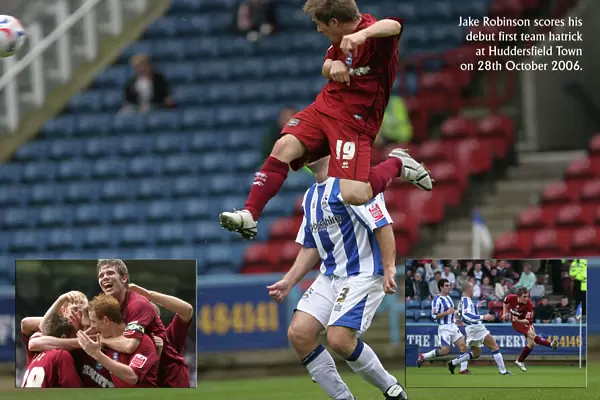 Jake Robinsons debut 1st team hatrick at Huddersfield