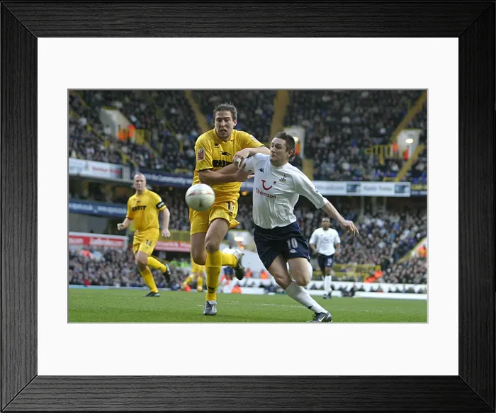 Framed Print : Battling Duo: Adam Virgo vs. Robbie Keane in the FA Cup Clash at White Hart Lane (2004-05) Framed Print : Battling Duo: Adam Virgo vs. Robbie Keane in the FA Cup Clash at White Hart Lane (2004-05)