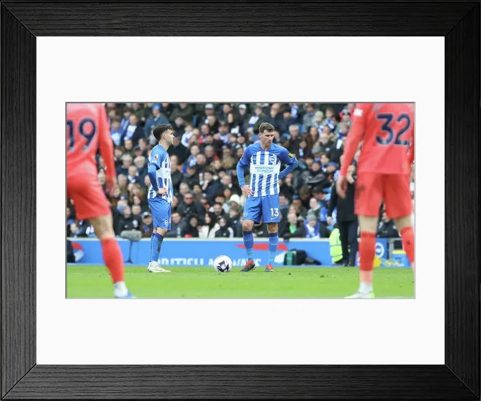 Framed Print : Brighton and Hove Albion v Everton Premier League 24FEB24
