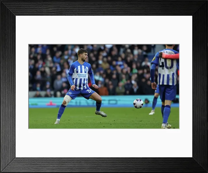 Framed Print : Brighton and Hove Albion v Everton Premier League 24FEB24