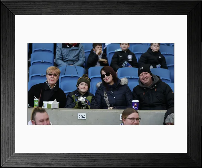 Framed Print : Brighton and Hove Albion v Everton Premier League 24FEB24