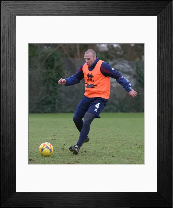 Framed Print : Adam Hinshelwood training at Falmer 2006 Framed Print : Adam Hinshelwood training at Falmer 2006
