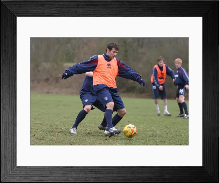 Framed Print : Paul Reid in training game at Falmer 2006 Framed Print : Paul Reid in training game at Falmer 2006