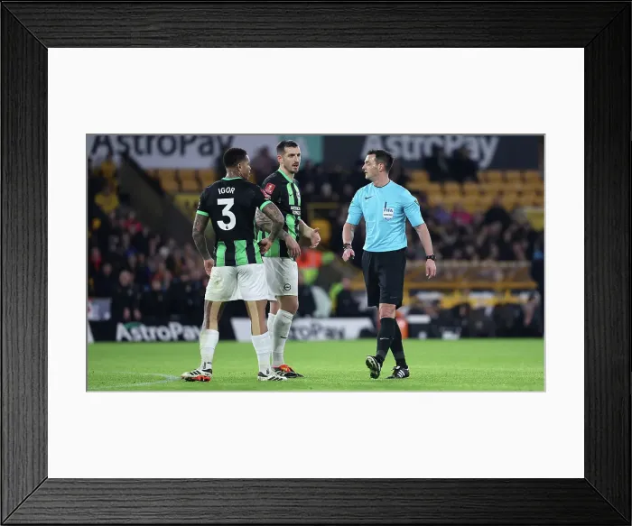 Framed Print : Wolverhampton Wanderers v Brighton and Hove Albion FA Cup 28FEB24 Framed Print : Wolverhampton Wanderers v Brighton and Hove Albion FA Cup 28FEB24
