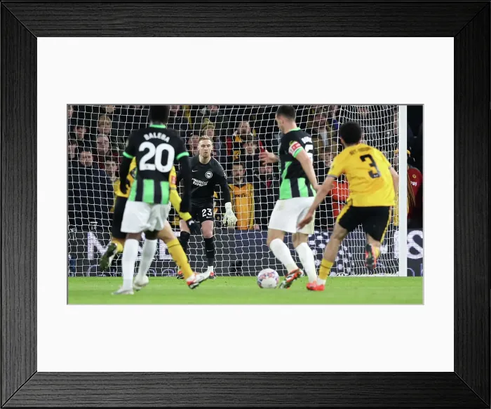 Framed Print : Wolverhampton Wanderers v Brighton and Hove Albion FA Cup 28FEB24 Framed Print : Wolverhampton Wanderers v Brighton and Hove Albion FA Cup 28FEB24