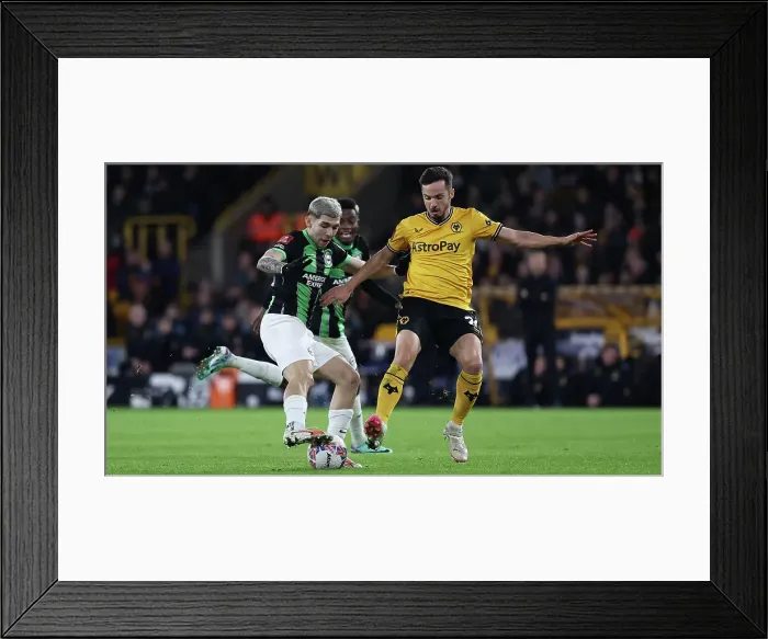 Framed Print : Wolverhampton Wanderers v Brighton and Hove Albion FA Cup 28FEB24 Framed Print : Wolverhampton Wanderers v Brighton and Hove Albion FA Cup 28FEB24