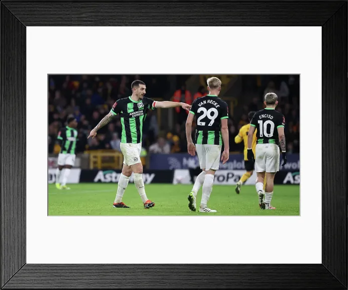 Framed Print : Wolverhampton Wanderers v Brighton and Hove Albion FA Cup 28FEB24 Framed Print : Wolverhampton Wanderers v Brighton and Hove Albion FA Cup 28FEB24