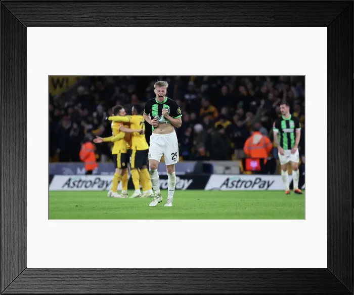 Framed Print : Wolverhampton Wanderers v Brighton and Hove Albion FA Cup 28FEB24 Framed Print : Wolverhampton Wanderers v Brighton and Hove Albion FA Cup 28FEB24