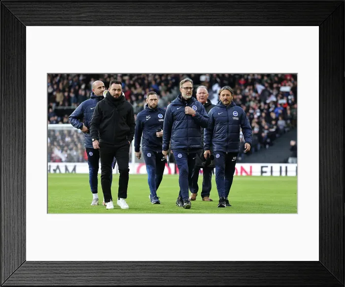 Framed Print : Fulham v Brighton and Hove Albion Premier League 02MAR24