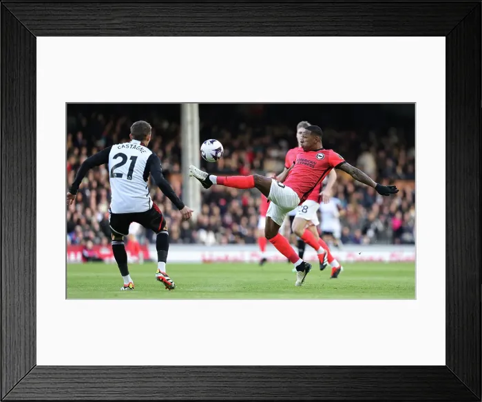 Framed Print : Fulham v Brighton and Hove Albion Premier League 02MAR24 Framed Print : Fulham v Brighton and Hove Albion Premier League 02MAR24