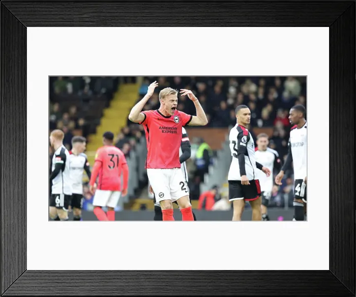 Framed Print : Fulham v Brighton and Hove Albion Premier League 02MAR24 Framed Print : Fulham v Brighton and Hove Albion Premier League 02MAR24