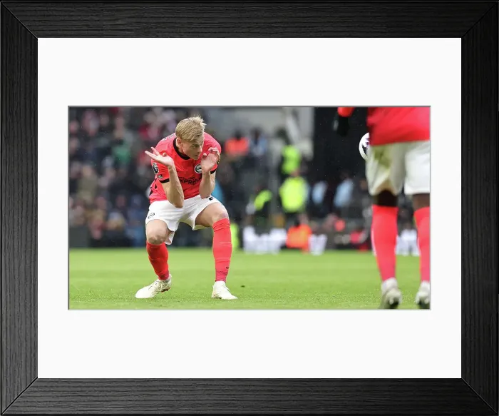 Framed Print : Fulham v Brighton and Hove Albion Premier League 02MAR24