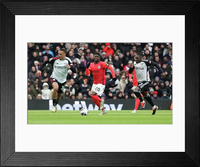 Framed Print : Fulham v Brighton and Hove Albion Premier League 02MAR24 Framed Print : Fulham v Brighton and Hove Albion Premier League 02MAR24