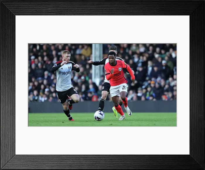Framed Print : Fulham v Brighton and Hove Albion Premier League 02MAR24 Framed Print : Fulham v Brighton and Hove Albion Premier League 02MAR24