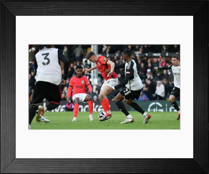 Framed Print : Fulham v Brighton and Hove Albion Premier League 02MAR24 Framed Print : Fulham v Brighton and Hove Albion Premier League 02MAR24