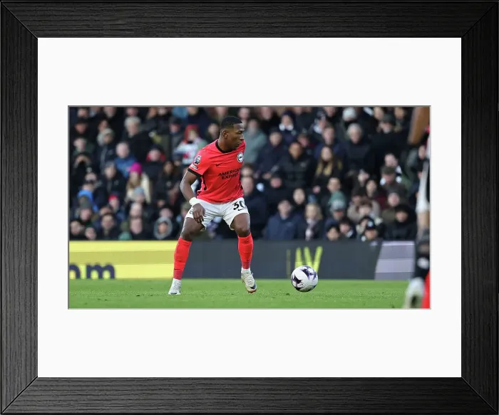 Framed Print : Fulham v Brighton and Hove Albion Premier League 02MAR24