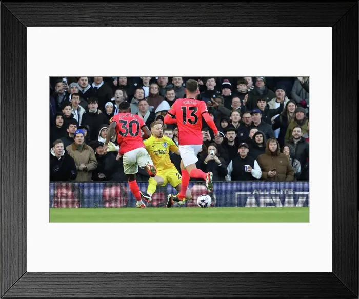 Framed Print : Fulham v Brighton and Hove Albion Premier League 02MAR24 Framed Print : Fulham v Brighton and Hove Albion Premier League 02MAR24