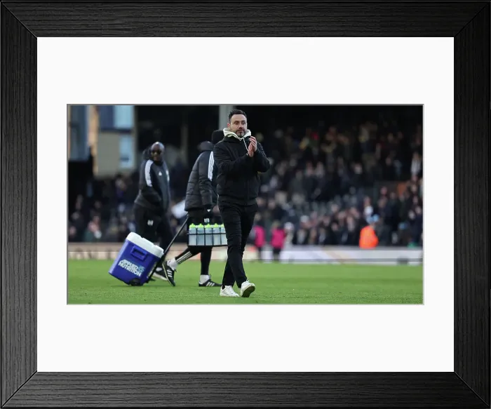 Framed Print : Fulham v Brighton and Hove Albion Premier League 02MAR24 Framed Print : Fulham v Brighton and Hove Albion Premier League 02MAR24