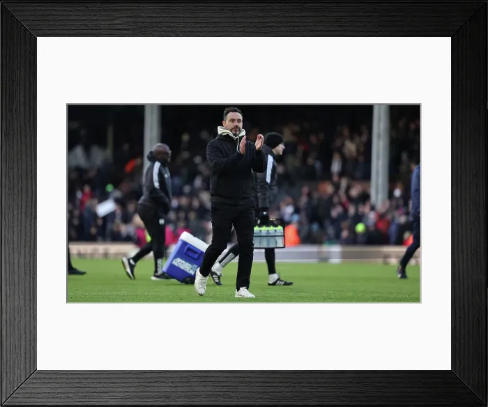 Framed Print : Fulham v Brighton and Hove Albion Premier League 02MAR24 Framed Print : Fulham v Brighton and Hove Albion Premier League 02MAR24