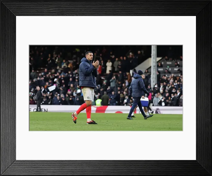 Framed Print : Fulham v Brighton and Hove Albion Premier League 02MAR24